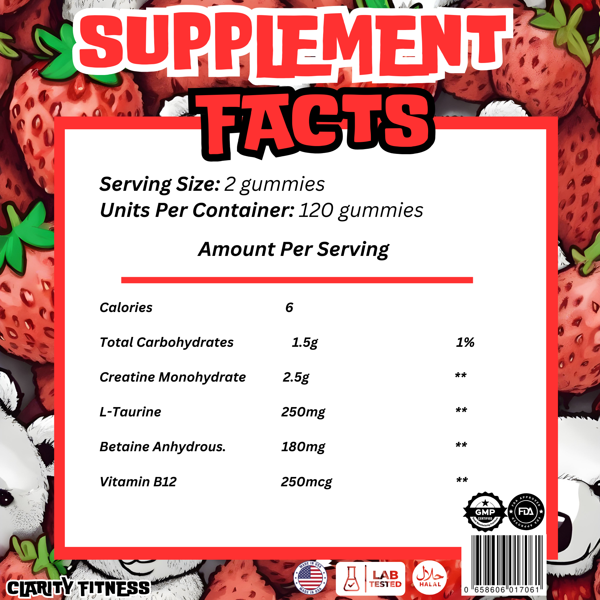 Vegan Creatine Gummies - Boost Muscle Growth Naturally